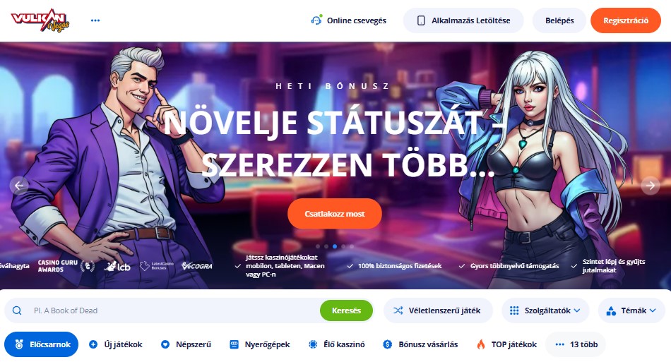 Vulkan Vegas promóciós kód aktiválása